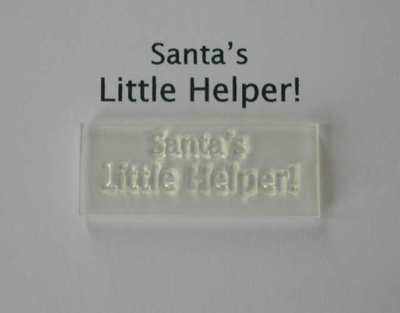 Santa's Little Helper! Christmas stamp