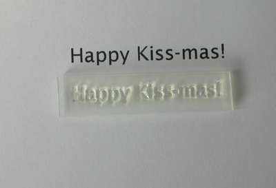 Happy Kiss-mas! Christmas stamp