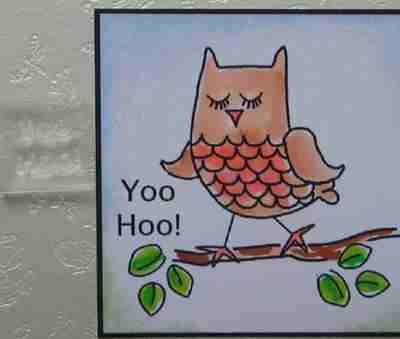 Yoo Hoo! 2 line stamp