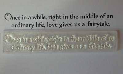 Love gives us a fairytale, 2 line verse
