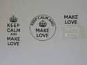 Make Love, for Keep Calm and, stamps