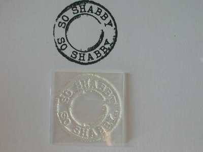 So Shabby, grunge circle stamp