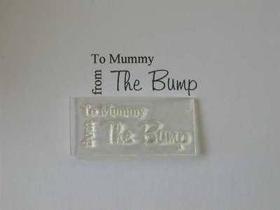 To Mummy from the Bump, stamp