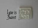 Victorian style Love is Sweet stamp