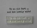 To an old fart, typewriter font stamp