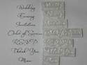 Wedding Invitation stamps, script font