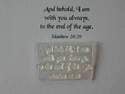 And behold I am with you, Matthew 28:20 old script stamp