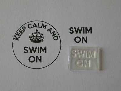 Swim On, for Keep Calm and, stamp
