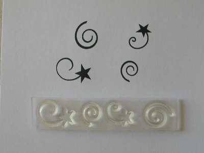 Swirls and Stars, little decoration stamps