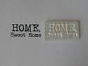 Home, Sweet Home stamp, typewriter font 