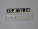 Top Secret lined stamp