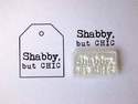 Shabby, but Chic, little typewriter font stamp