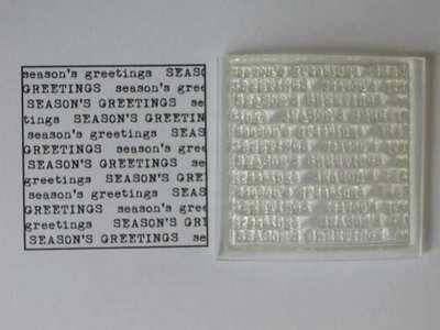 Seasons Greetings background text stamp