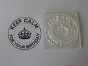 Keep Calm for your birthday circle stamp