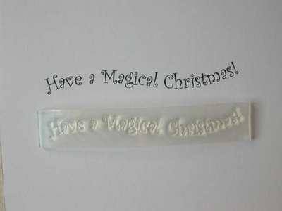 Have a Magical Christmas! wavy stamp