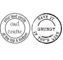 Personalised circle stamp