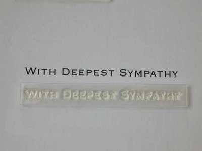 With Deepest Sympathy stamp