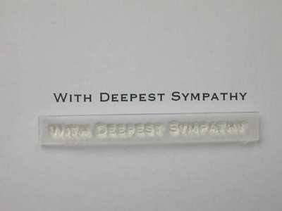 With Deepest Sympathy, small stamp