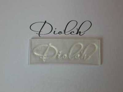 Welsh Thank You script stamp