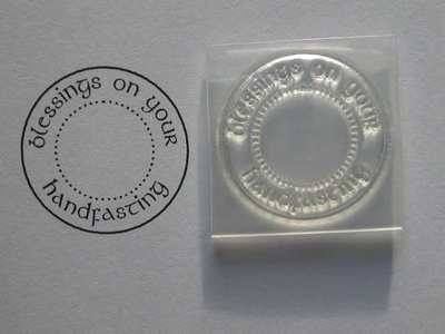 Blessings on your Handfasting, circle stamp