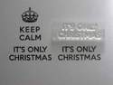 It's only Christmas, for Keep Calm, stamp