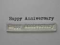 Happy Anniversary typewriter stamp