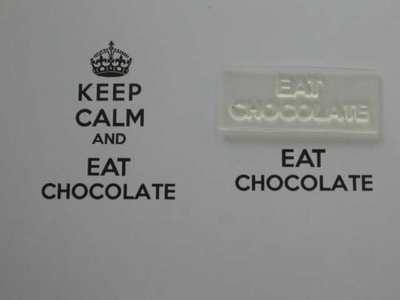 Eat Chocolate, for Keep Calm and, stamp
