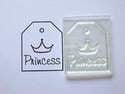 Princess, tag stamp with crown
