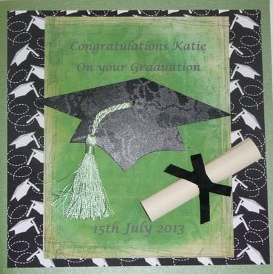Graduation card, personalised