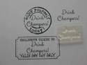 Drink Champers! little words stamp