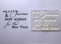 Christmas and New Year typewriter stamp