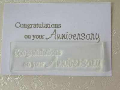 Congratulations on your Anniversary