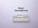 Happy Thanksgiving typewriter stamp