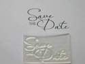 Save the Date, 2-line script stamp