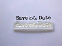 Save the Date, typewriter stamp