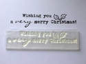 Wishing you a very merry Christmas typewriter stamp