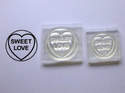 Love Heart stamp, Sweet Love, 1.9cm or 1.5cm