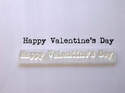 Happy Valentine's Day typewriter stamp
