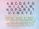 Scrabble Alphabet, 1cm clear stamps