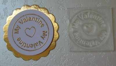 My Valentine, circle stamp