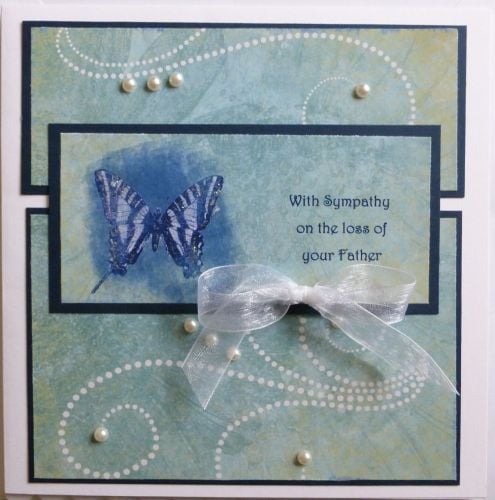 Handmade personalised Sympathy card