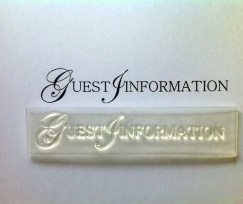 Guest Information, upper case stamp