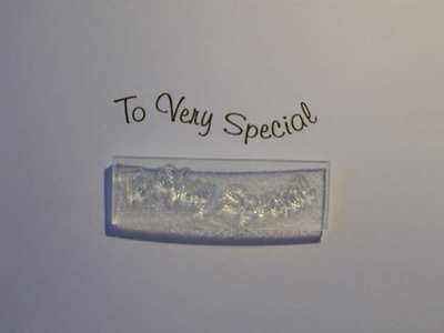 To Very Special, wavy stamp