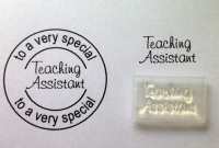 Teaching Assistant, little words stamp