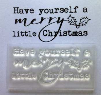 Have yourself a merry little Christmas typewriter stamp