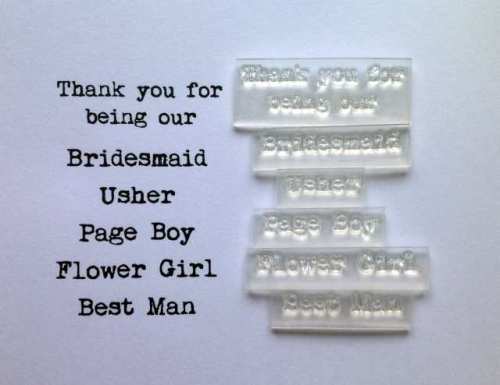 Thank you for being our, Bridesmaid etc set