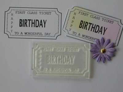 Ticket stamp, Birthday