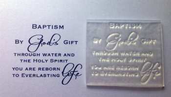 Baptism verse stamp
