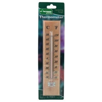 Traditional Wooden Thermometer - LRG - Indoor/Outdoor 