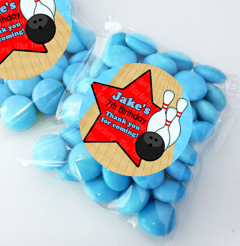 Personalised BIRTHDAY PARTY sweet Treat bags favours KITS x12
